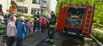 «К нам приехала пожарная машина!» «К нам приехала пожарная машина!».